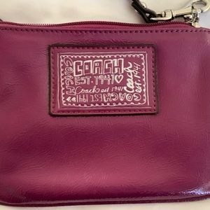 Authentic coach wristlet.